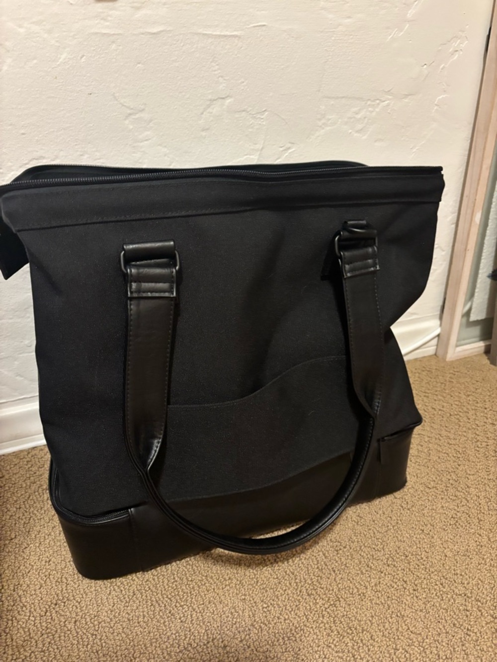BEIS Black mini Weekender